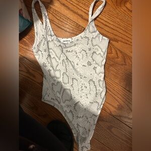 Superdown snake skin bodysuit size small